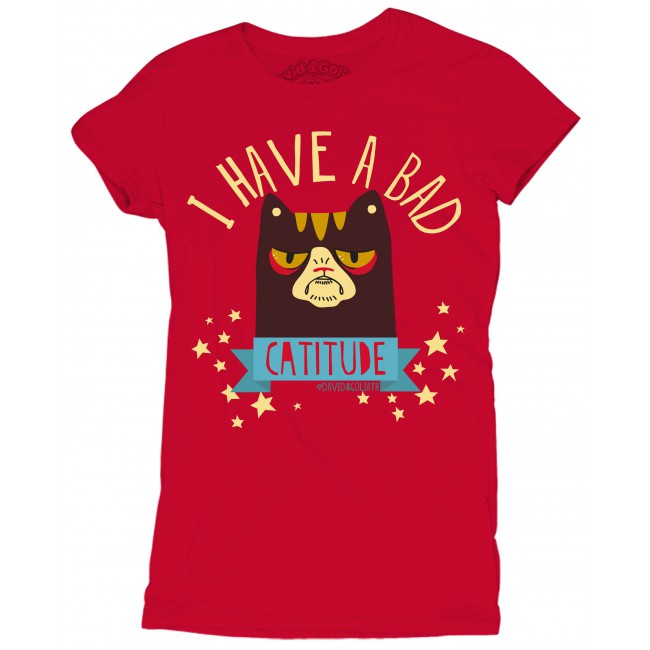 David and Goliath Womens T-shirt - Bad Catitude