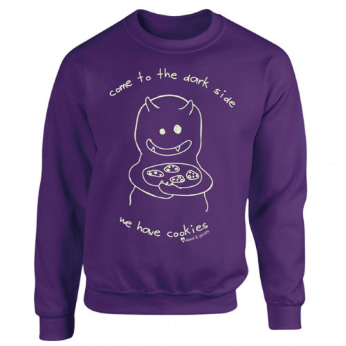 David and Goliath Unisex Sweatshirt - Darkside - Purple