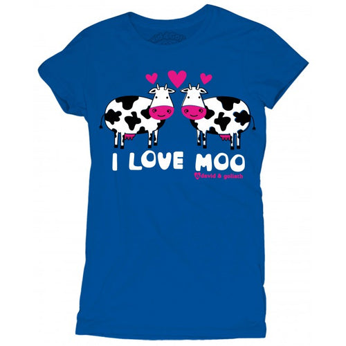 David and Goliath Womens T-shirt - I Love Moo