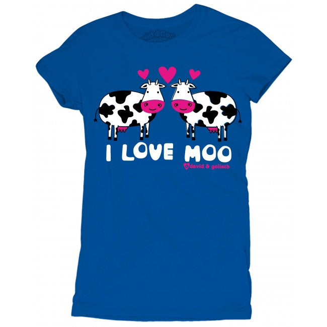David and Goliath Womens T-shirt - I Love Moo
