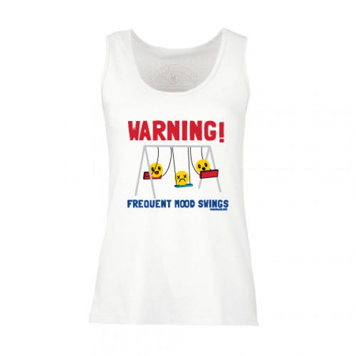 David and Goliath Vest Top - Mood Swings - White