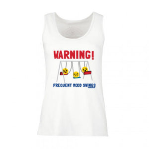David and Goliath Vest Top - Mood Swings - White