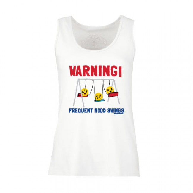 David and Goliath Vest Top - Mood Swings - White